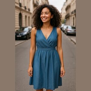 Blue Dahlia Denim Summer Dress